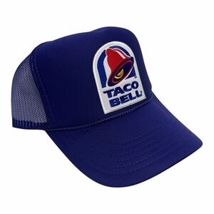 NEW VINTAGE STYLE TACO BELL PURPLE TRUCKER HAT CAP ADULT S…